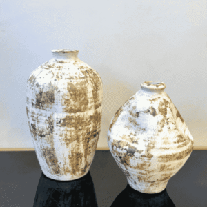 Rustic Earth Ceramic Vases – Set of 2