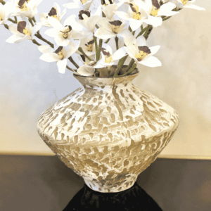 Textured Tribal Ceramic Vase