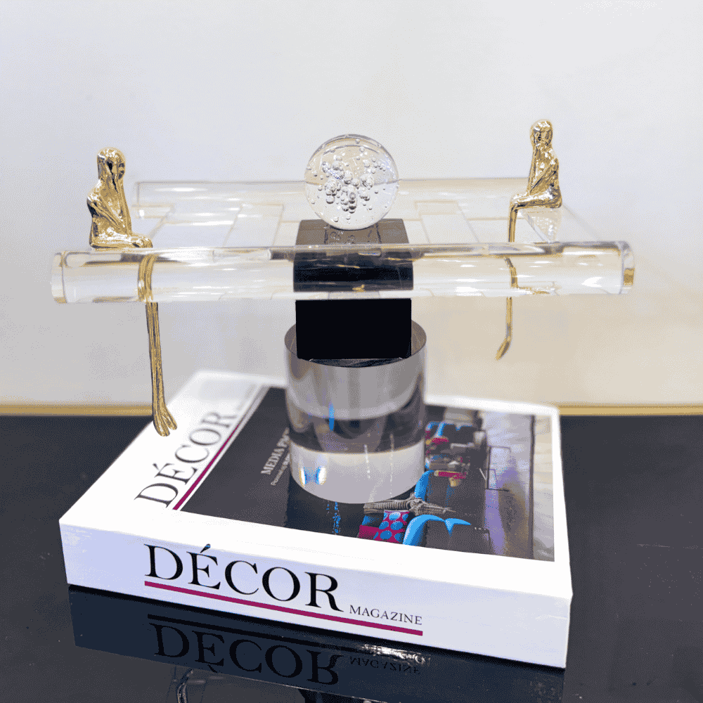 Crystal Balance Art Sculpture