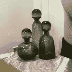 Smoky Glass Decanter Set