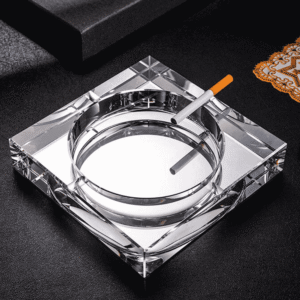 Crystal Square Glass Ashtray