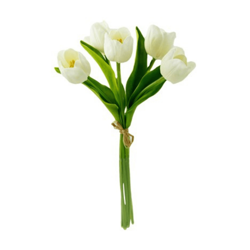 Large Tulip Bouquet – 5 white tulips - Image 3
