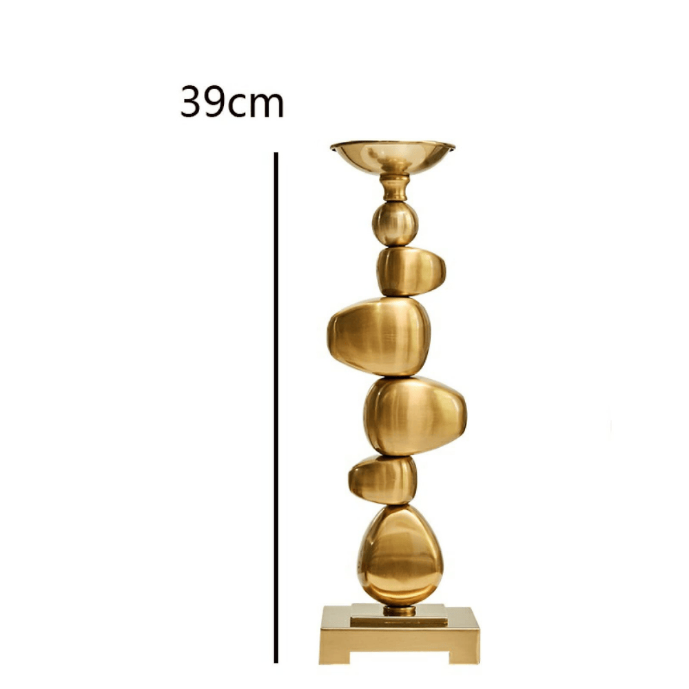 Golden Candle Holders (Set of 2) - Image 2