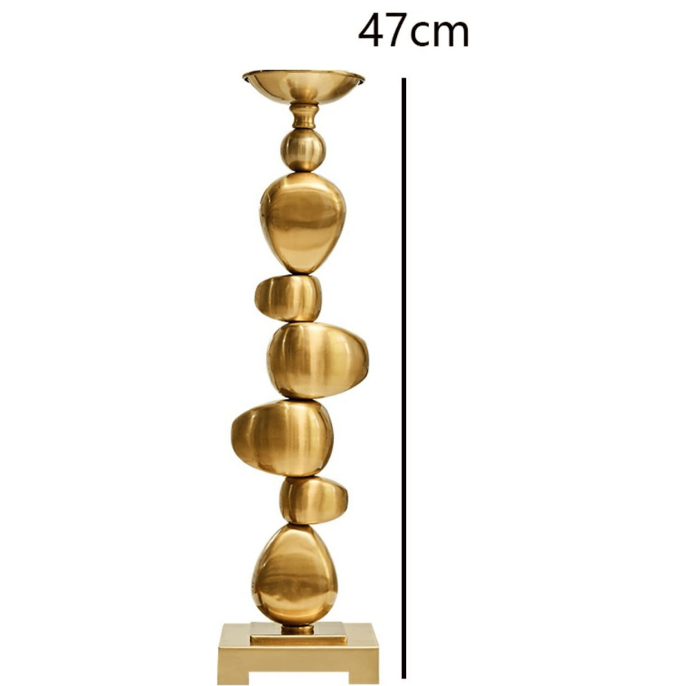 Golden Candle Holders (Set of 2) - Image 3